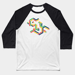 Optical Illusion Baseball T-Shirt